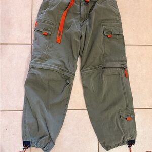 Y2K Abercrombie & Fitch Convertible Cargo Pants Zip Off Shorts